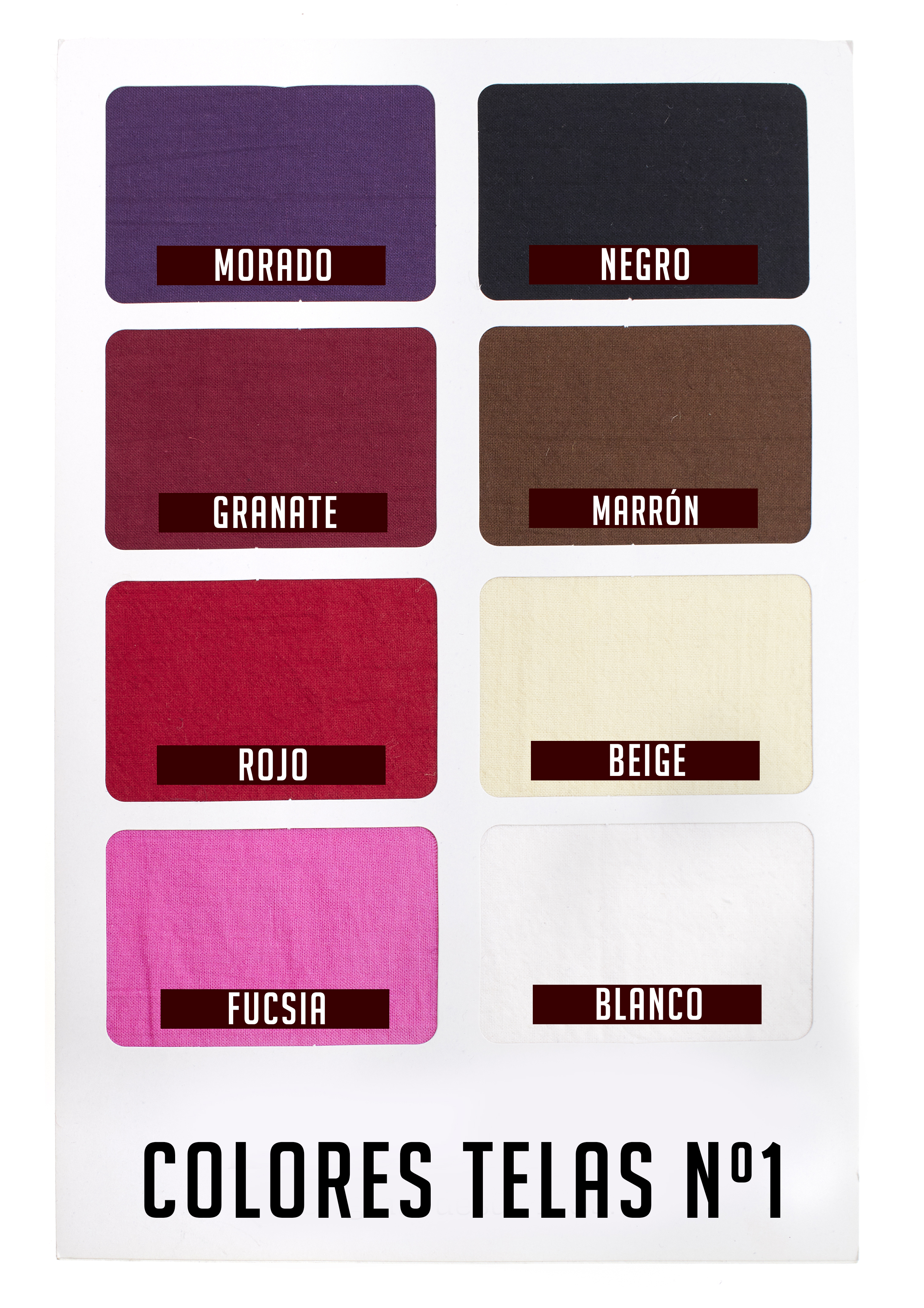 Carta Colores de Telas DCOSTAL N1